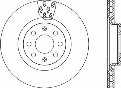 OPEN PARTS bda225920 -  Тормозной диск
